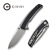 Civivi Teraxe Gray, Black Stainless Steel With G10 Inlay (3.48" Silver Bead Blasted Nitro-V) Folding Knife [C20036-3] - product view 6