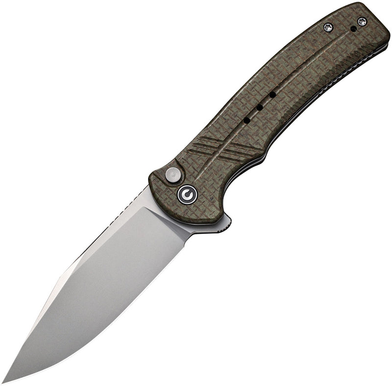 Civivi Cogent Green Micarta Coarse (3.47" Silver Bead Blasted 14C28N) Folding Knife [C20038D-5] - product view 1