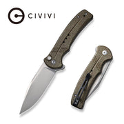 Civivi Cogent Green Micarta Coarse (3.47" Silver Bead Blasted 14C28N) Folding Knife [C20038D-5] - product view 6