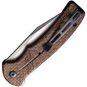 Civivi Cogent Brown Micarta Coarse (3.47" Silver Bead Blasted 14C28N) Folding Knife [C20038D-6] - product view 2