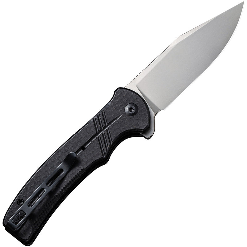 Civivi Cogent Black Micarta Coarse (3.47" Silver Bead Blasted 14C28N) Folding Knife [C20038D-7] - product view 4