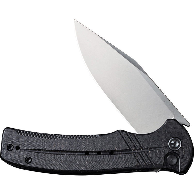 Civivi Cogent Black Micarta Coarse (3.47" Silver Bead Blasted 14C28N) Folding Knife [C20038D-7] - product view 5