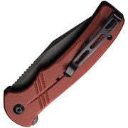 Civivi Cogent Burgundy G10 (3.47" Black Stonewashed 14C28N) Folding Knife [C20038E2] - product view 2