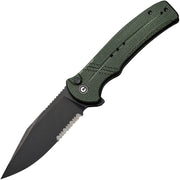 Civivi Cogent Green Micarta (3.47" Black Stonewashed 14C28N) Folding Knife [C20038E4] - product view 1