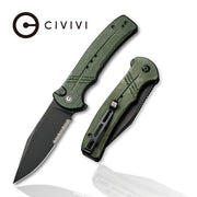 Civivi Cogent Green Micarta (3.47" Black Stonewashed 14C28N) Folding Knife [C20038E4] - product view 5