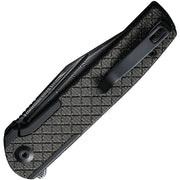 Civivi Cachet Black, Dark Green Stainless Steel With Canvas Micarta Inlay (3.48" Black Hand Rubbed Damascus) Folding Knife [C20041B-DS1] - product view 2
