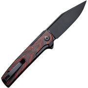 Civivi Cachet Black, Red Stainless Steel With G10 Inlay (3.48" Black Stonewashed 14C28N) Folding Knife [C20041C-1] - product view 4