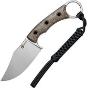 Civivi Midwatch Micarta (3.38" Bohler N690 stainless) Fixed Blade Knife [C20059B-2] - product view 1