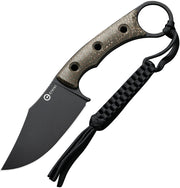 Civivi Midwatch Micarta (3.38" Bohler N690 stainless) Fixed Blade Knife [C20059B-3] - product view 1