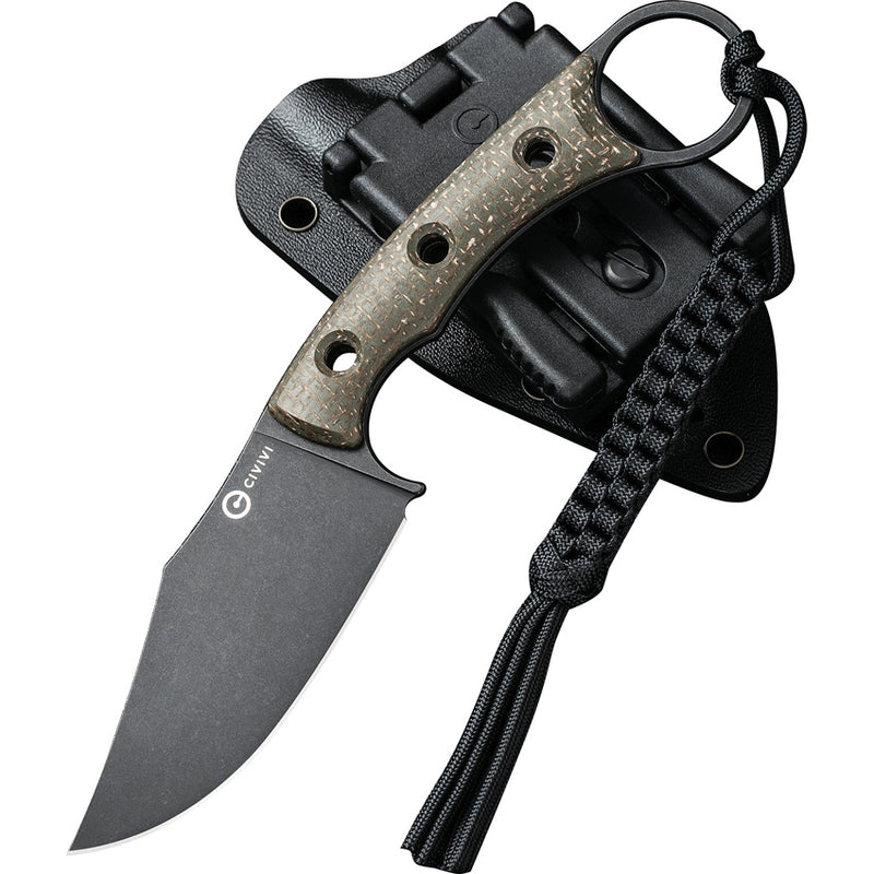 Civivi Midwatch Micarta (3.38" Bohler N690 stainless) Fixed Blade Knife [C20059B-3] - product view 3