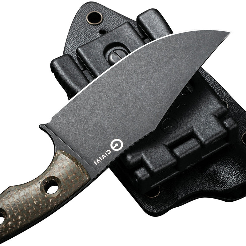 Civivi Midwatch Micarta (3.38" Bohler N690 stainless) Fixed Blade Knife [C20059B-3] - product view 5