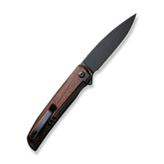 Civivi Savant Black, Wood Stainless Steel With Cuibourtia Wood Inlay (3.47" Black Stonewashed 14C28N) Folding Knife [ C20063B-1] - product view 4