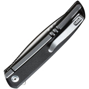 Civivi Savant Plain, Black Stainless Steel With G10 Inlay (3.47" Silver Bead Blasted 14C28N) Folding Knife [ C20063B-2] - product view 2