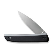 Civivi Savant Plain, Black Stainless Steel With G10 Inlay (3.47" Silver Bead Blasted 14C28N) Folding Knife [ C20063B-2] - product view 7