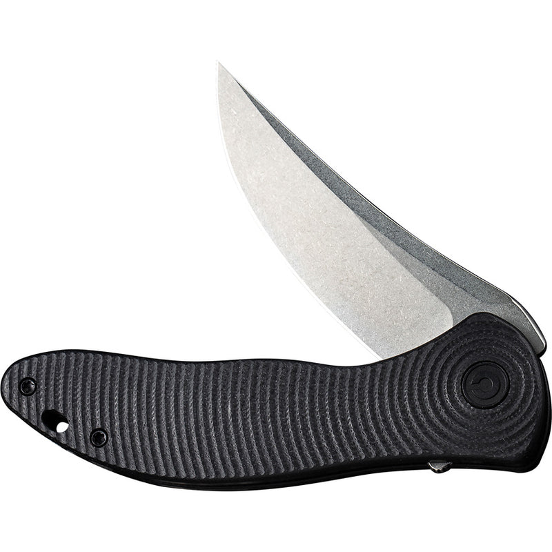 Civivi Synergy3 Black G10 (3.24" Stonewashed Nitro-V) Folding Knife [C20075A-1] - product view 5
