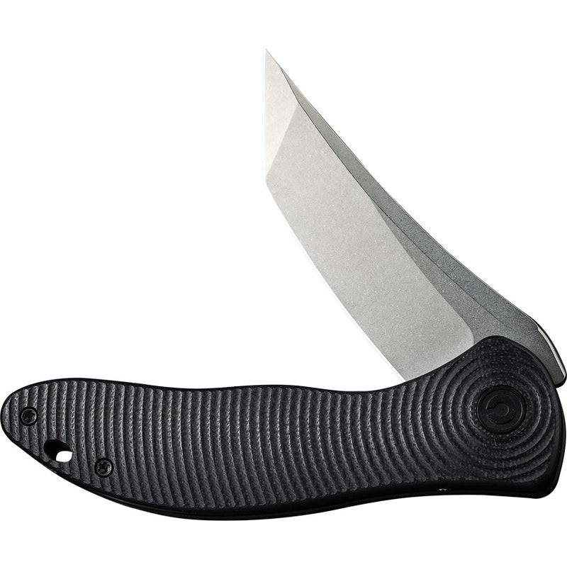 Civivi Synergy3 Black G10 (3.24" Stonewashed Nitro-V) Folding Knife [C20075B-1] - product view 4