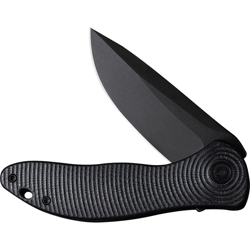 Civivi Synergy3 Black G10 (3.24" Black Stonewashed Nitro-V) Folding Knife [C20075D-1] - product view 3