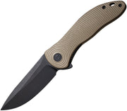 Civivi Synergy3 Tan G10 (3.24" Black Stonewashed Nitro-V) Folding Knife [C20075D-2] - product view 1