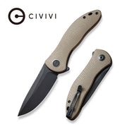 Civivi Synergy3 Tan G10 (3.24" Black Stonewashed Nitro-V) Folding Knife [C20075D-2] - product view 4