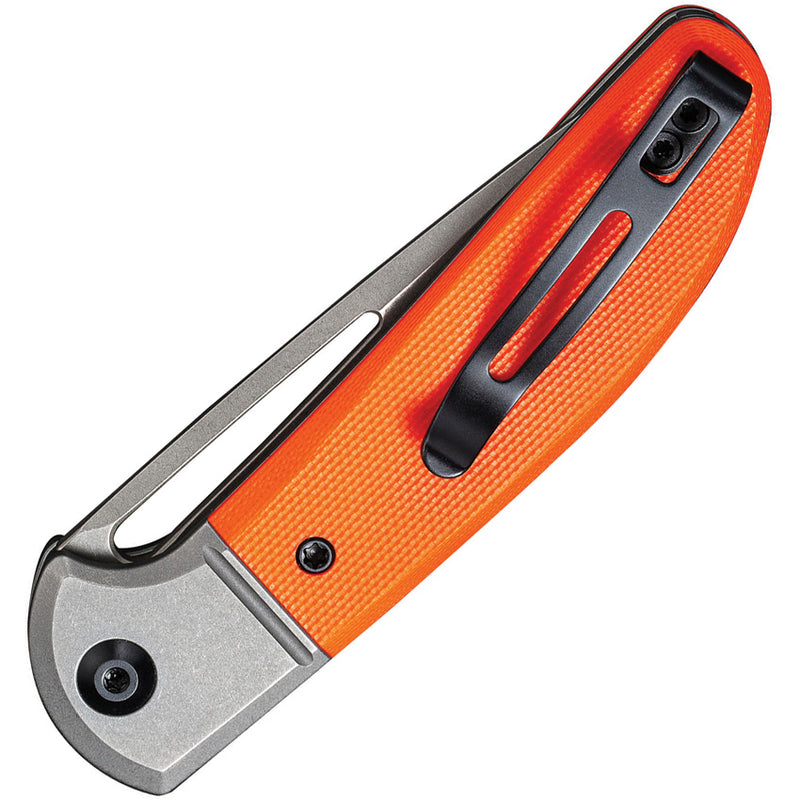 Civivi Trailblazer Gray,Orange G10 Onlay On Stainless Steel (2.97" Gray Stonewashed 14C28N) Folding Knife [C2018A] - product view 2