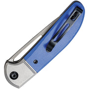 Civivi Trailblazer Gray,Blue G10 Onlay On Stainless Steel (2.97" Gray Stonewashed 14C28N) Folding Knife [C2018B] - product view 2