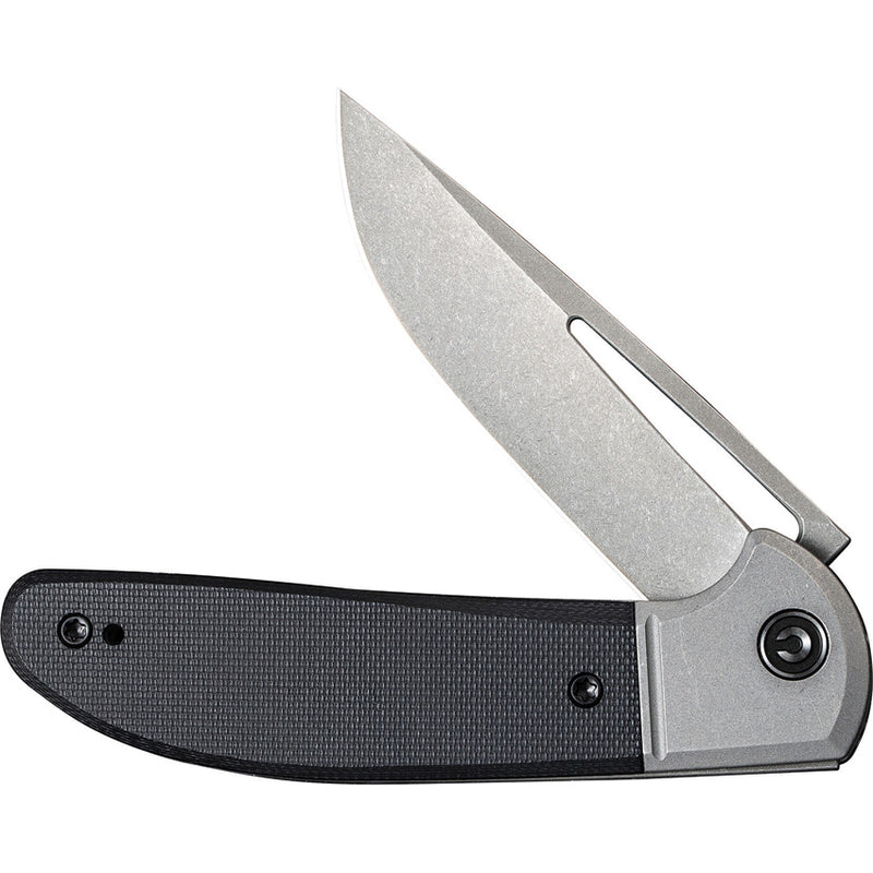 Civivi Trailblazer Gray,Black G10 Onlay On Stainless Steel (2.97" Gray Stonewashed 14C28N) Folding Knife [C2018C] - product view 3