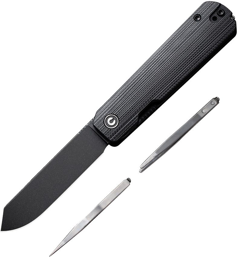 Civivi Sendy Linerlock Black G10 Folding Knife [C21004B2]