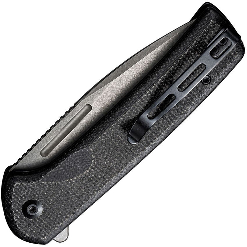 Civivi Conspirator Button Lock Black Folding Knife [C21006-1]