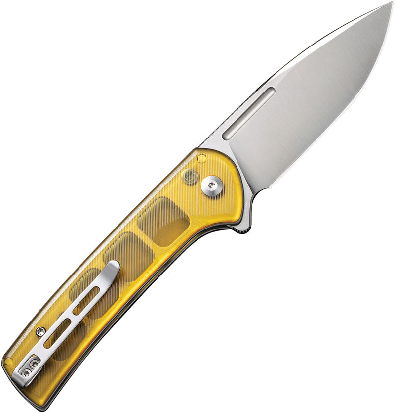 Civivi Conspirator Polished Ultem (3.48" Satin Finished Nitro-V) Folding Knife [C21006-5] - product view 3