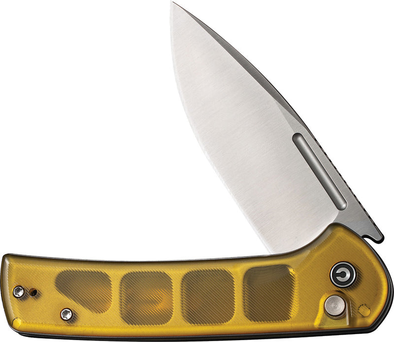 Civivi Conspirator Polished Ultem (3.48" Satin Finished Nitro-V) Folding Knife [C21006-5] - product view 4