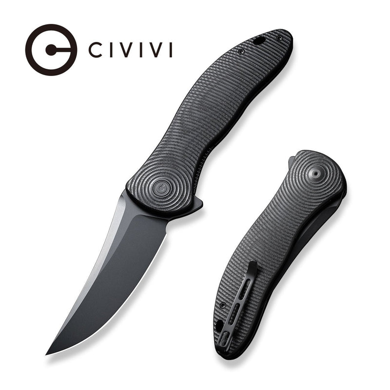 Civivi Synergy4 Black G10 (3.94" Black Nitro-V) Folding Knife [ C21018A-1] - product view 4