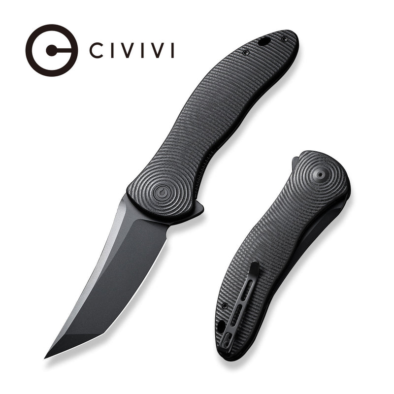 Civivi Synergy4 Black G10 (3.94" Black Nitro-V) Folding Knife [ C21018B-1] - product view 5