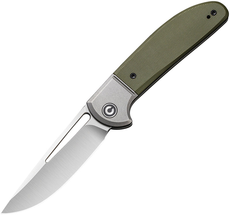 Civivi Trailblazer XL Gray,Green G10 Onlay On Stainless Steel (3.46" Satin D2) Folding Knife [C2101A] - product view 1
