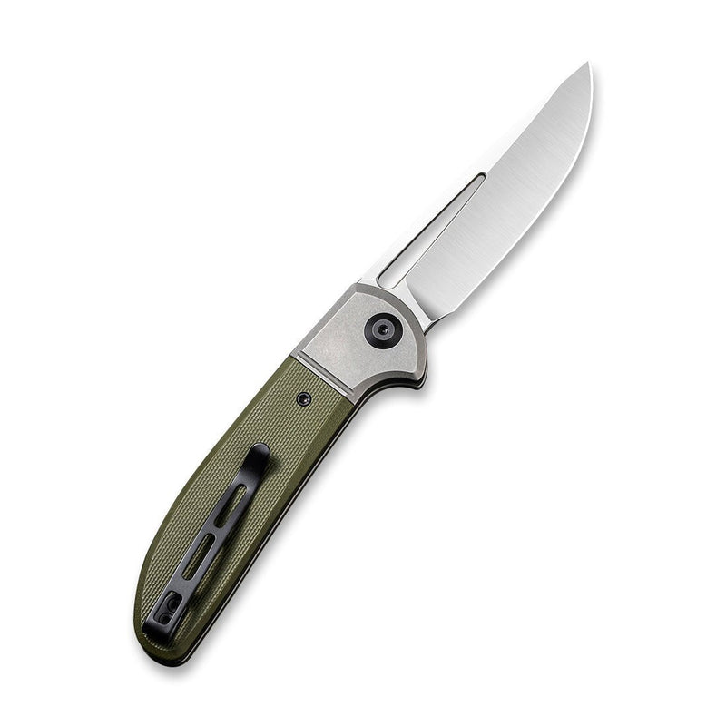 Civivi Trailblazer XL Gray,Green G10 Onlay On Stainless Steel (3.46" Satin D2) Folding Knife [C2101A] - product view 4