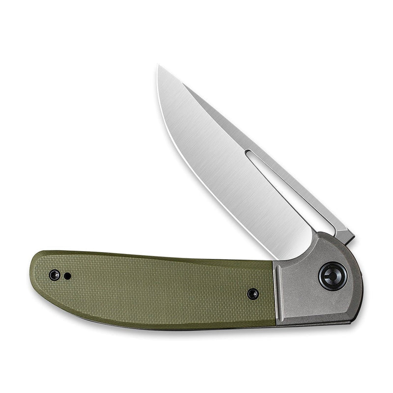 Civivi Trailblazer XL Gray,Green G10 Onlay On Stainless Steel (3.46" Satin D2) Folding Knife [C2101A] - product view 6