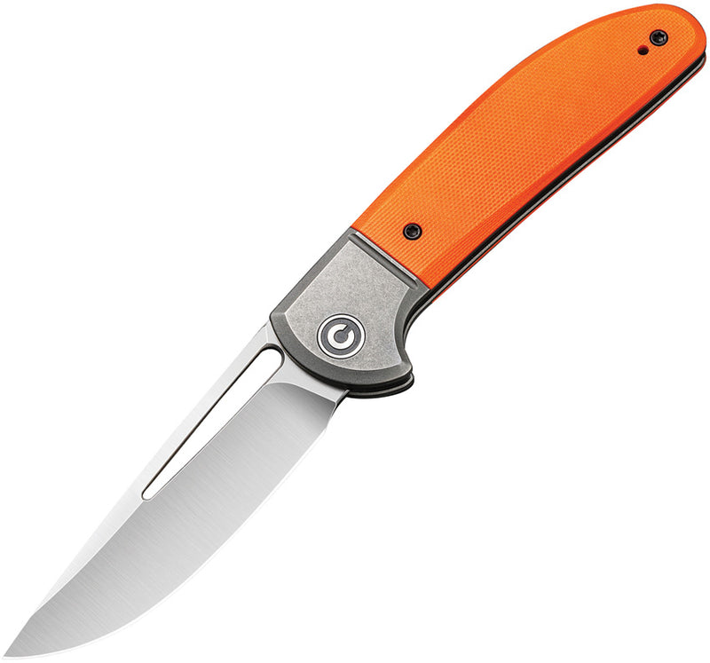 Civivi Trailblazer XL Gray,Orange G10 Onlay On Stainless Steel (3.46" Satin D2) Folding Knife [C2101B] - product view 1