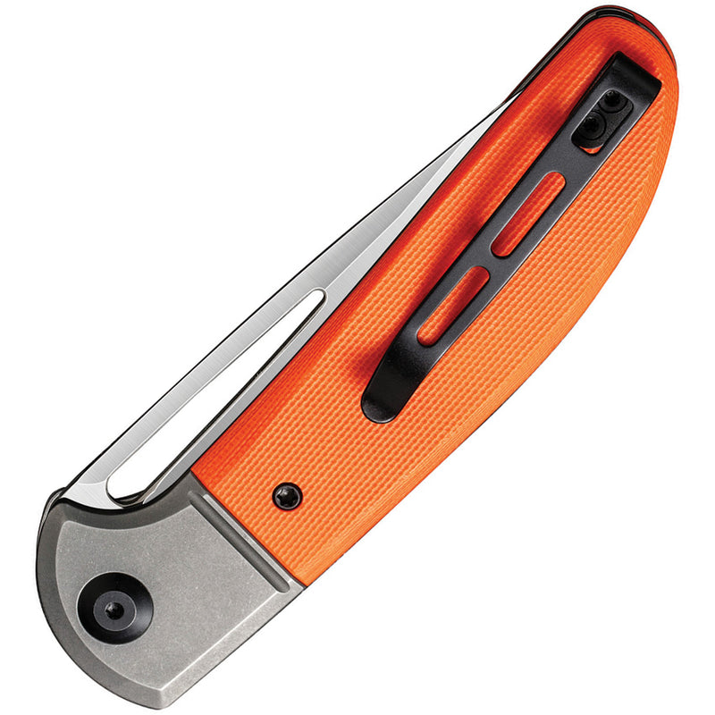 Civivi Trailblazer XL Gray,Orange G10 Onlay On Stainless Steel (3.46" Satin D2) Folding Knife [C2101B] - product view 2