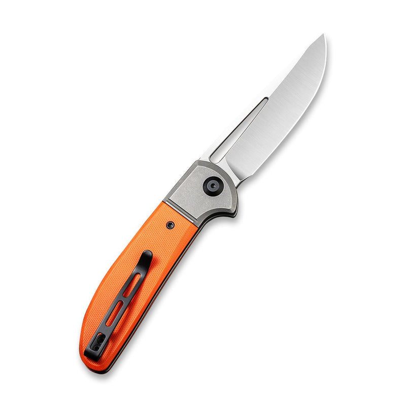 Civivi Trailblazer XL Gray,Orange G10 Onlay On Stainless Steel (3.46" Satin D2) Folding Knife [C2101B] - product view 4