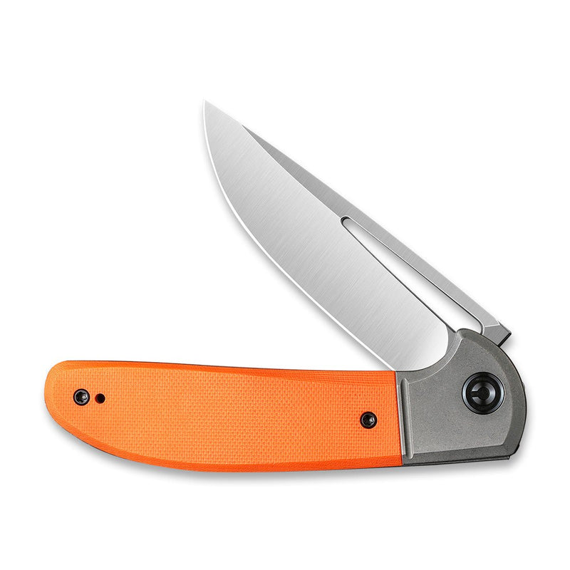 Civivi Trailblazer XL Gray,Orange G10 Onlay On Stainless Steel (3.46" Satin D2) Folding Knife [C2101B] - product view 6