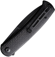 Civivi Caetus Black Burlap Micarta (3.48" Black Stonewashed 14C28N) Folding Knife [C21025C-2] - product view 2