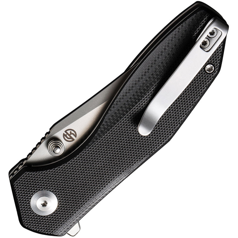Civivi ODD 22 Black G10 (2.97" Silver Bead Blasted 14C28N) Folding Knife [C21032-1] - product view 2