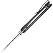 Civivi ODD 22 Black G10 (2.97" Silver Bead Blasted 14C28N) Folding Knife [C21032-1] - product view 3