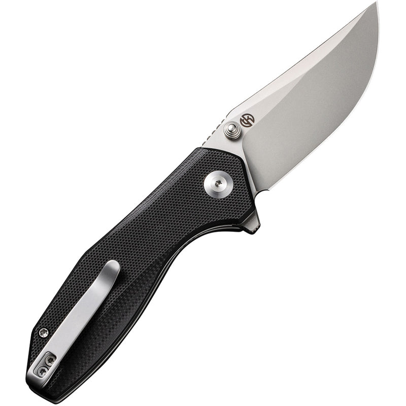 Civivi ODD 22 Black G10 (2.97" Silver Bead Blasted 14C28N) Folding Knife [C21032-1] - product view 5