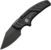 Civivi Typhoeus Black G10 (3" Black Stonewashed 14C28N) Folding Knife [C21036-1] - product view 1