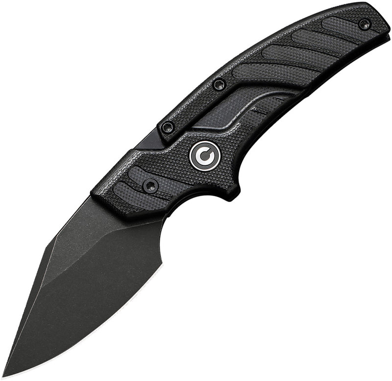 Civivi Typhoeus Black G10 (3" Black Stonewashed 14C28N) Folding Knife [C21036-1] - product view 1