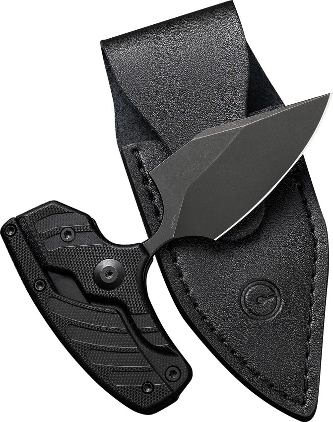 Civivi Typhoeus Black G10 (3" Black Stonewashed 14C28N) Folding Knife [C21036-1] - product view 5