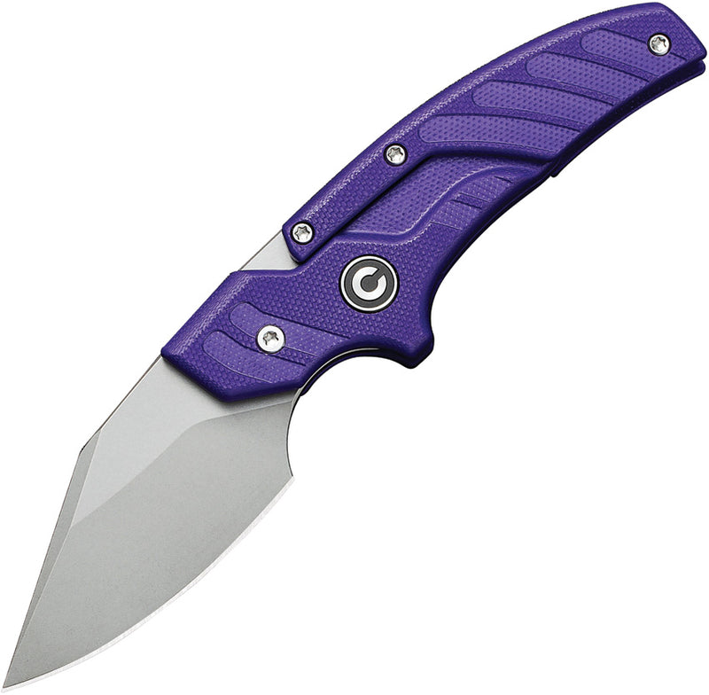 Civivi Typhoeus Purple G10 (3" Stonewashed 14C28N) Folding Knife [C21036-2] - product view 1