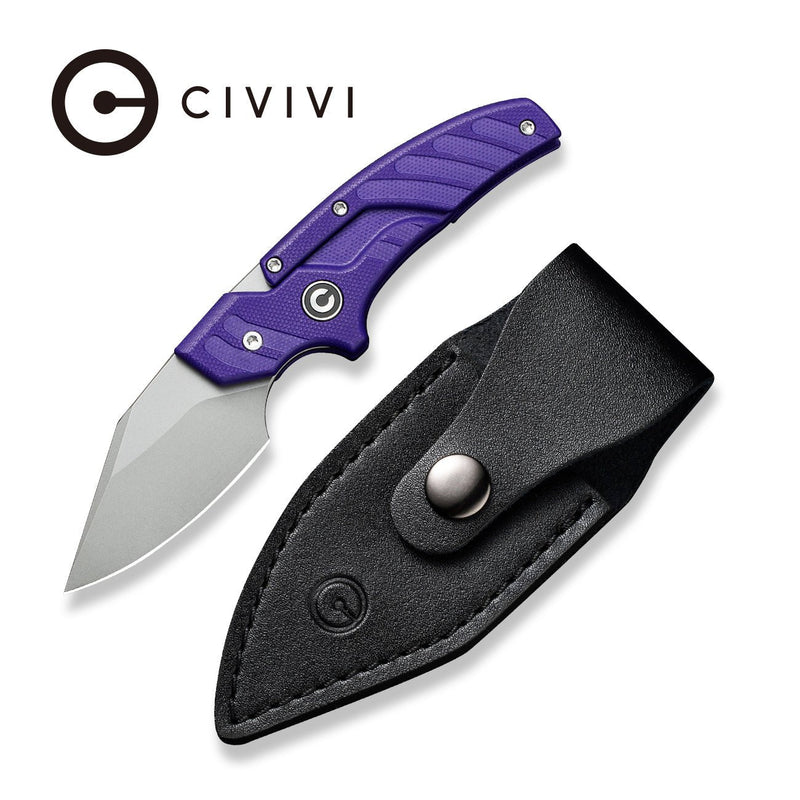 Civivi Typhoeus Purple G10 (3" Stonewashed 14C28N) Folding Knife [C21036-2] - product view 7