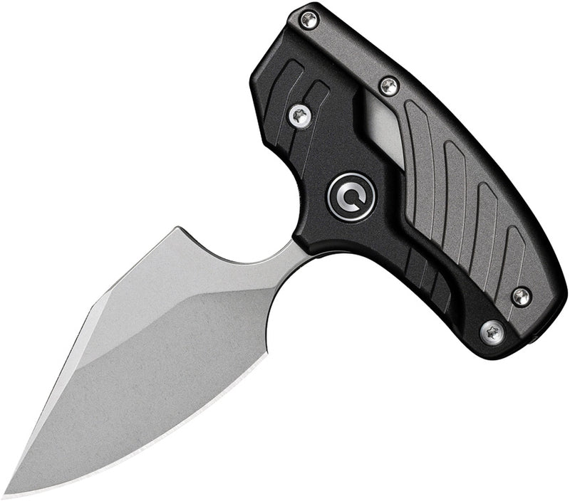 Civivi Typhoeus Black, Gray Aluminum (3" Stonewashed 14C28N) Folding Knife [C21036-3] - product view 2