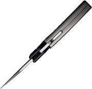 Civivi Typhoeus Black, Gray Aluminum (3" Stonewashed 14C28N) Folding Knife [C21036-3] - product view 4